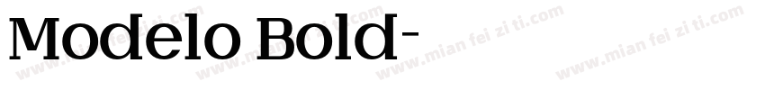 Modelo Bold字体转换